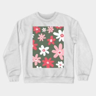 Sketched Flowers Crewneck Sweatshirt